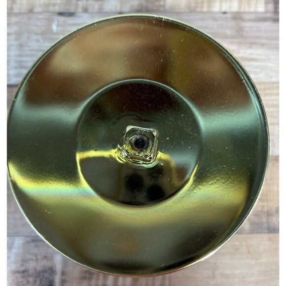 Gold-Plated Metal Candle Holder With Hanging Bells Round Base & Top Decorative A - Picture 4 of 4